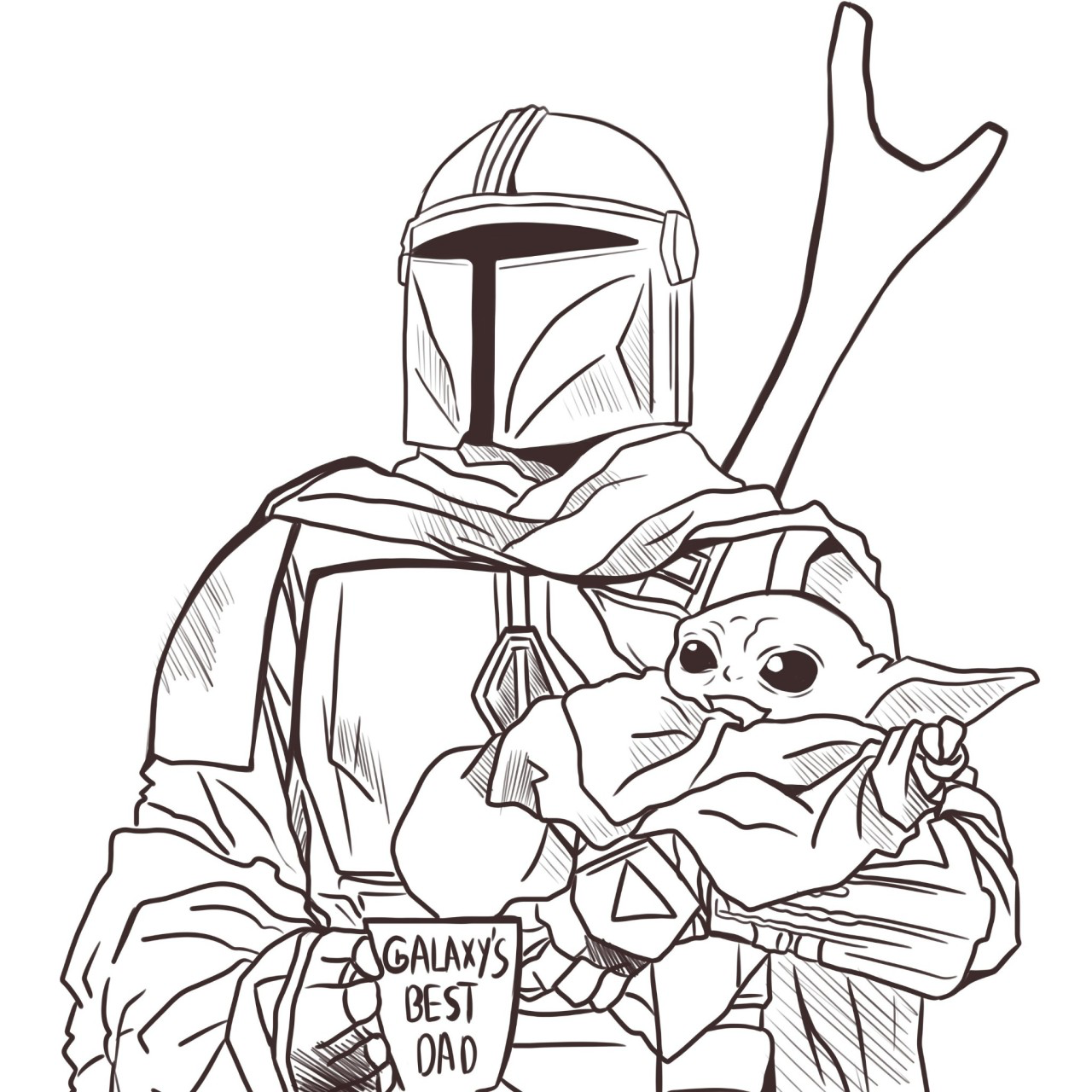 Printable Mandalorian Coloring Pages