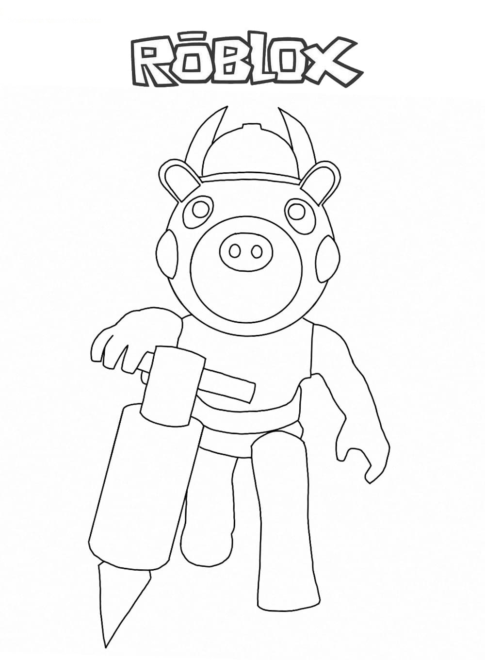 Printable Piggy Coloring Pages