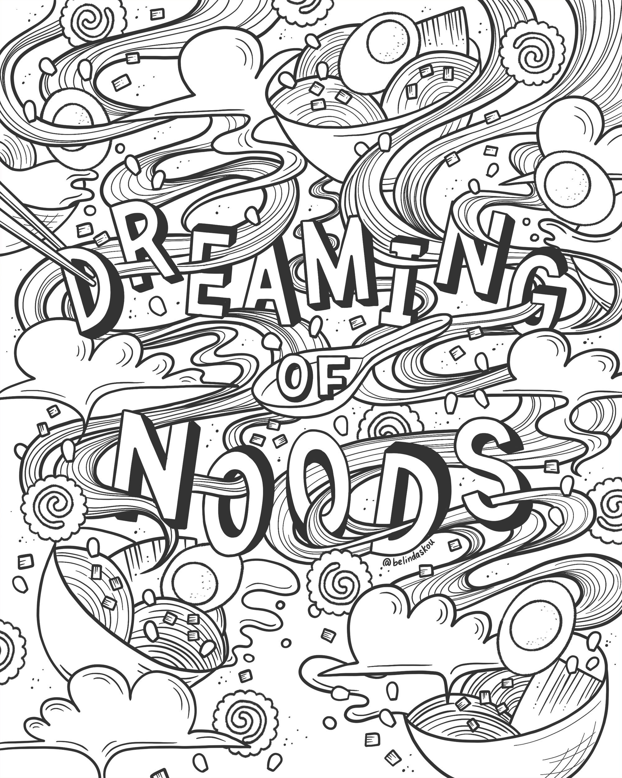 Printable Procreate Coloring Pages