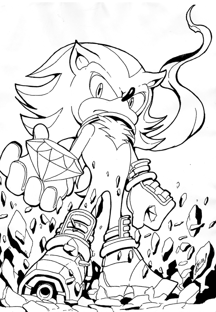 Easy Sonic Coloring Pages PDF Ideas Printable - Coloringfolder.com