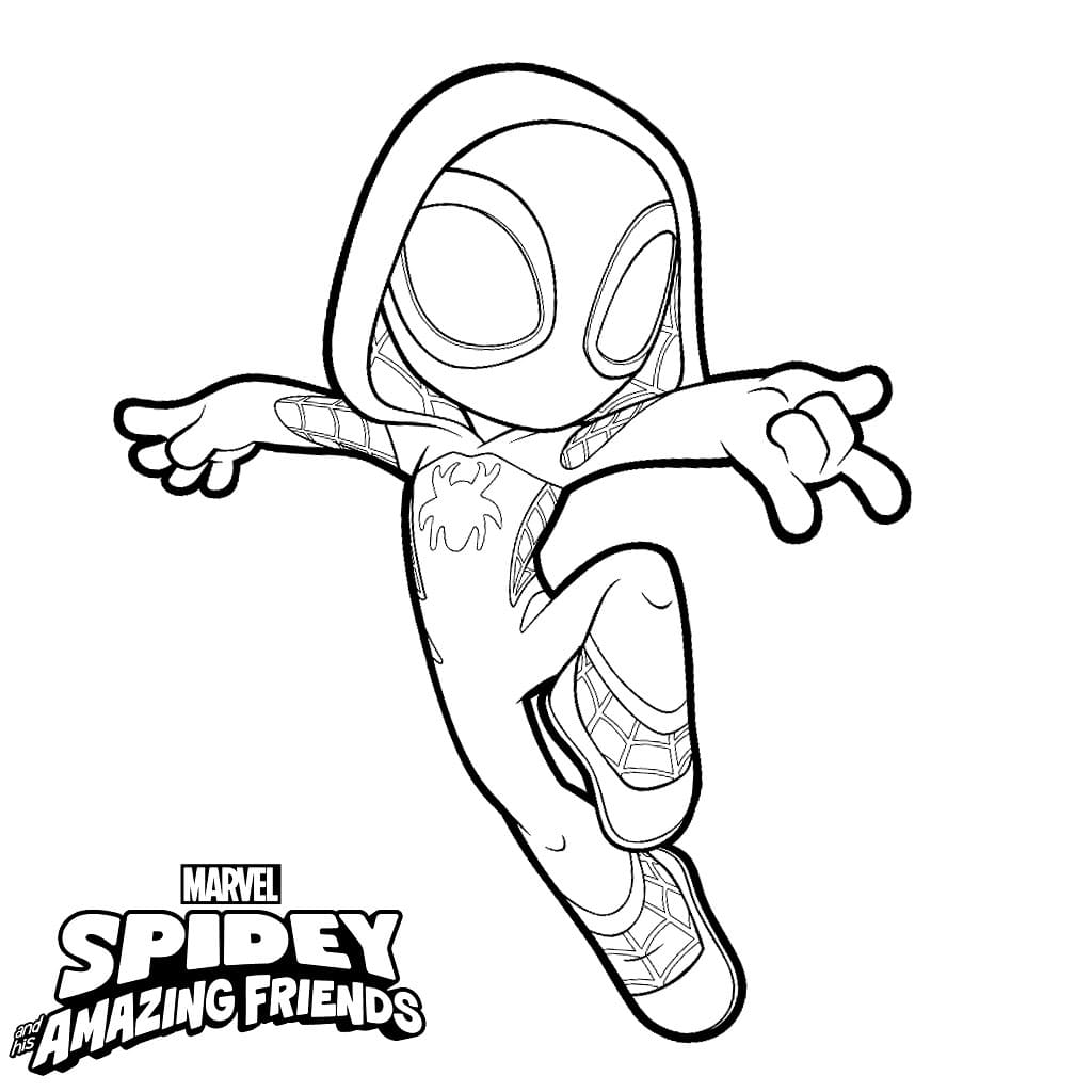 Printable Spidey And His Amazing Friends Coloring Pages