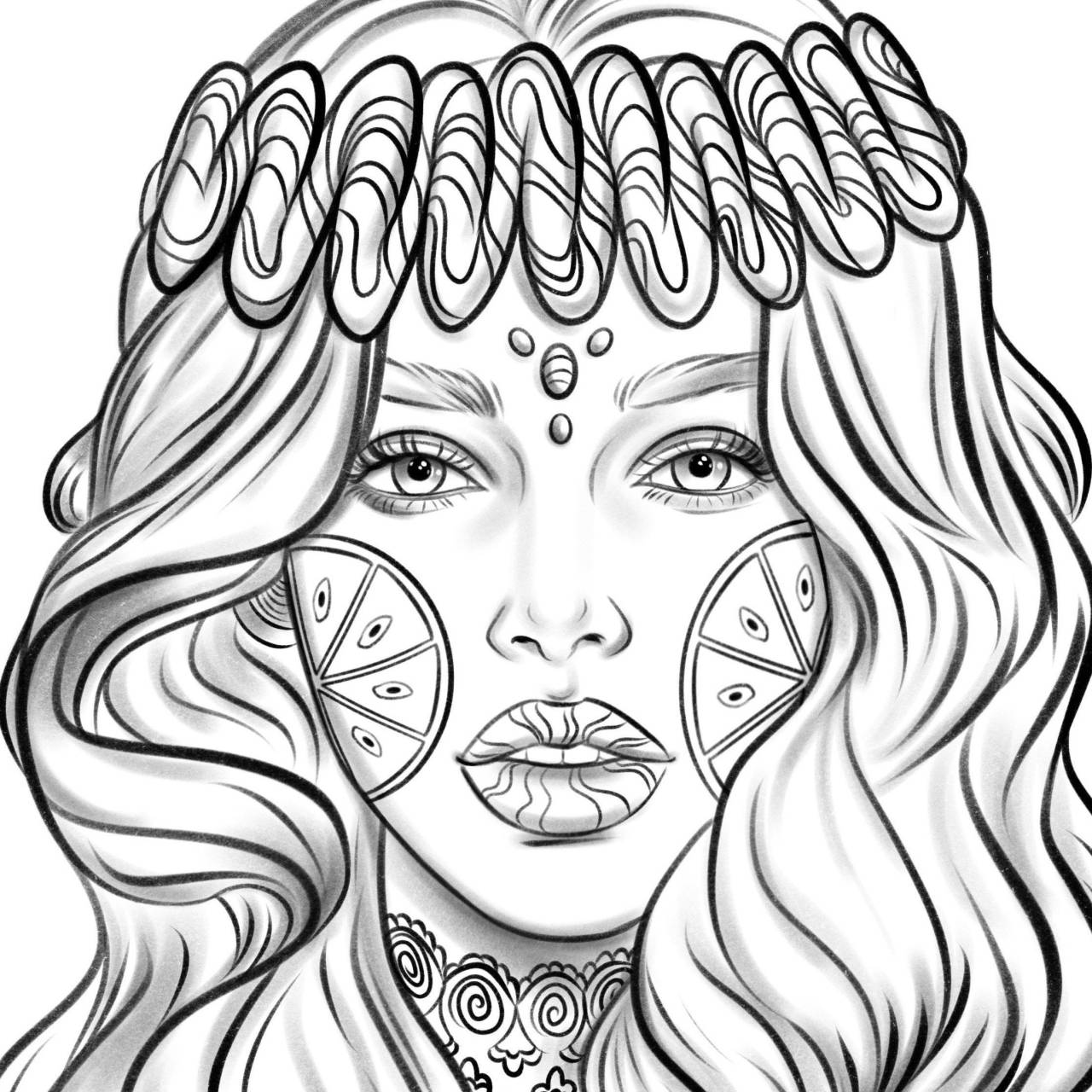 Realistic Procreate Coloring Pages