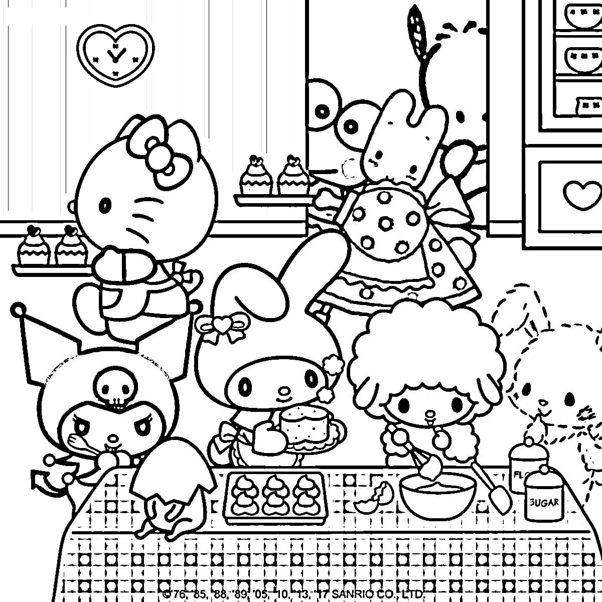 Sanrio Free Printable Coloring Pages Sanrio Coloring Pages Coloring ...