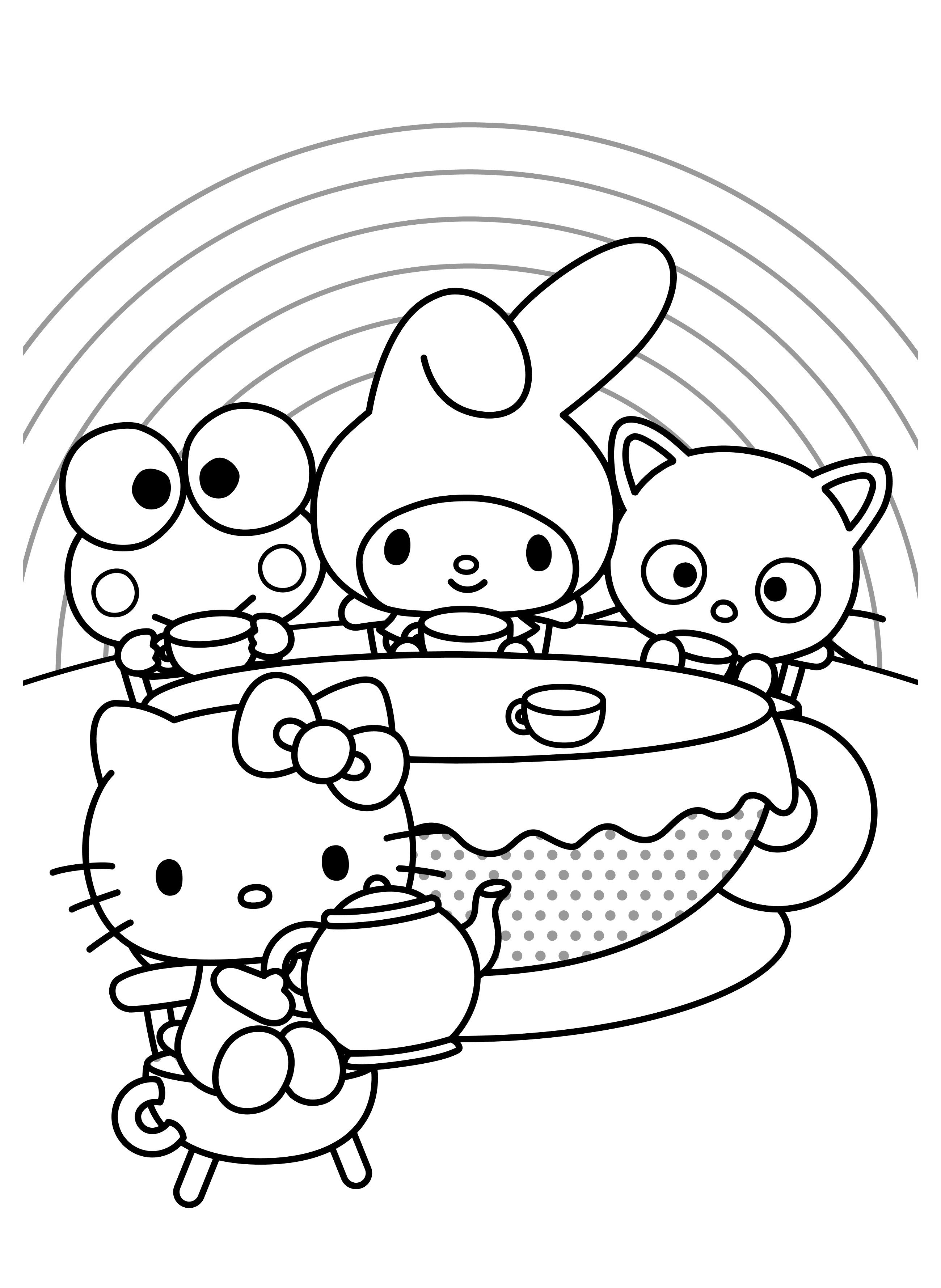 Printable Sanrio Coloring Pages Pdf - Coloringfolder.com