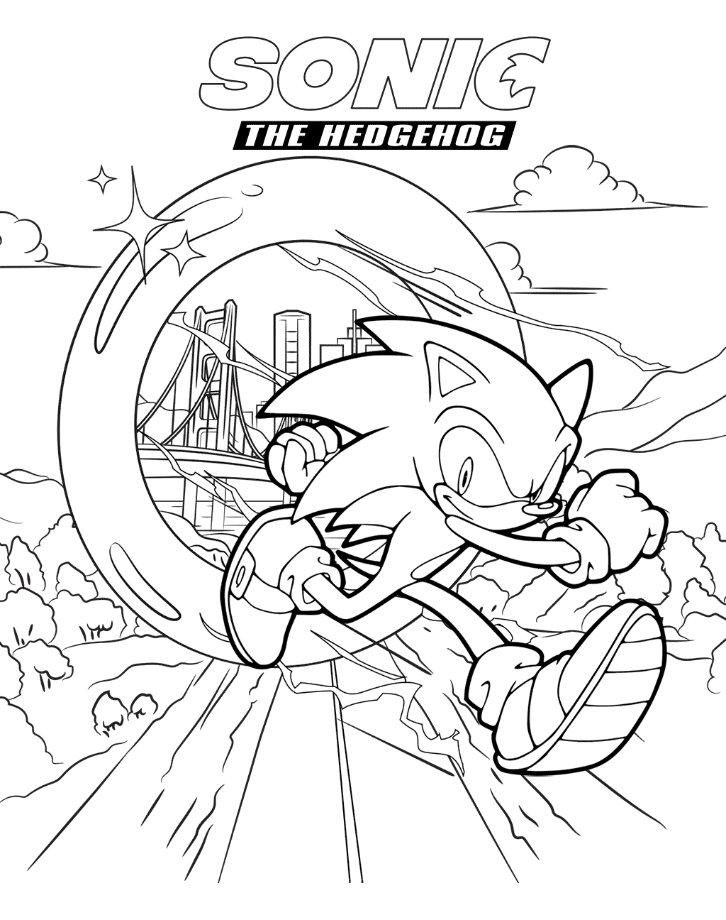 Sonic 2 Coloring Pages to Print