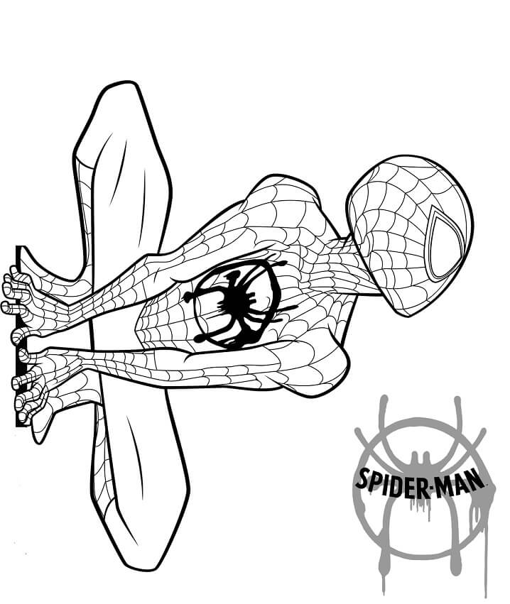 Spider Man Miles Morales coloring page