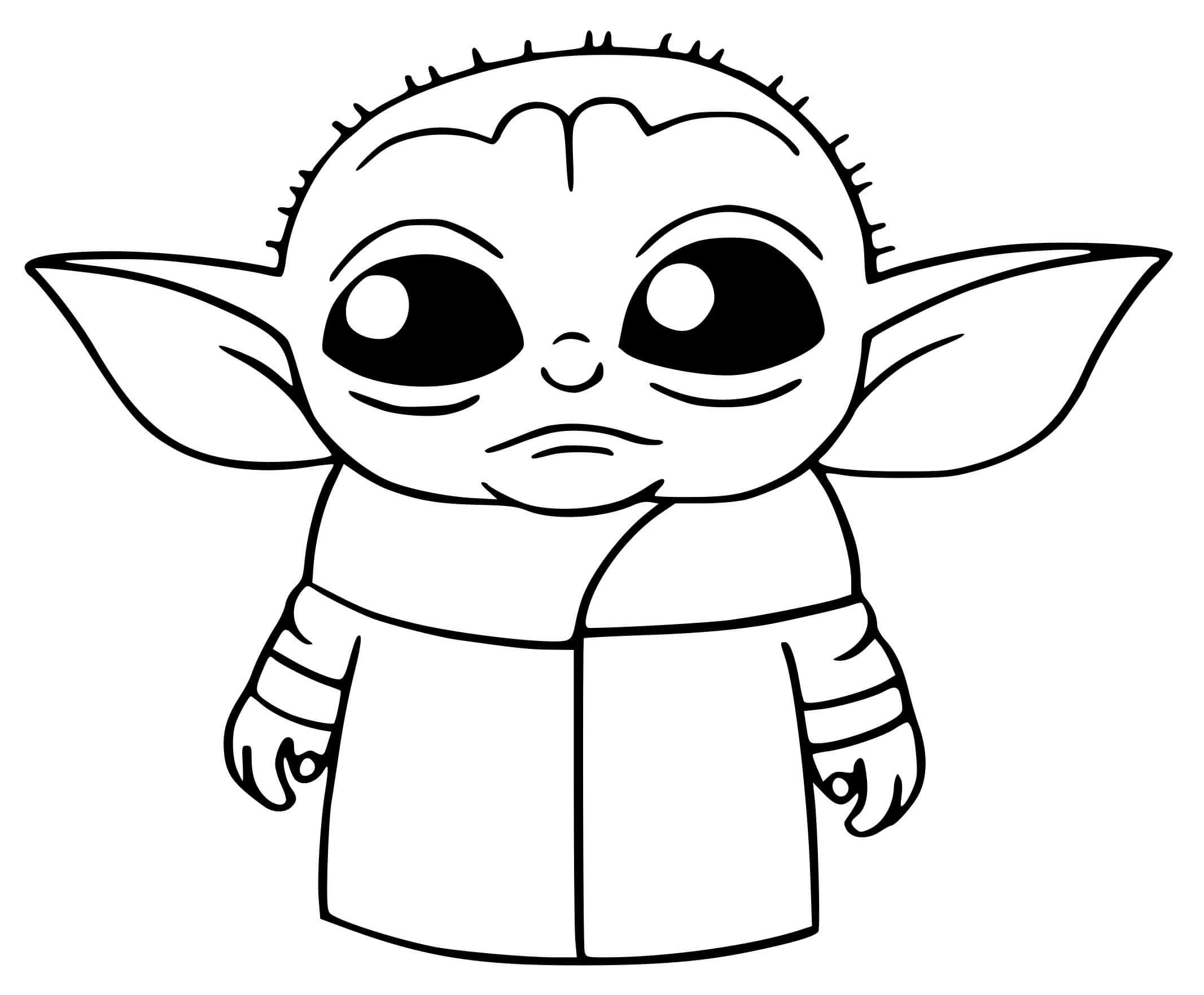 Star Wars Baby Yoda Coloring Pages