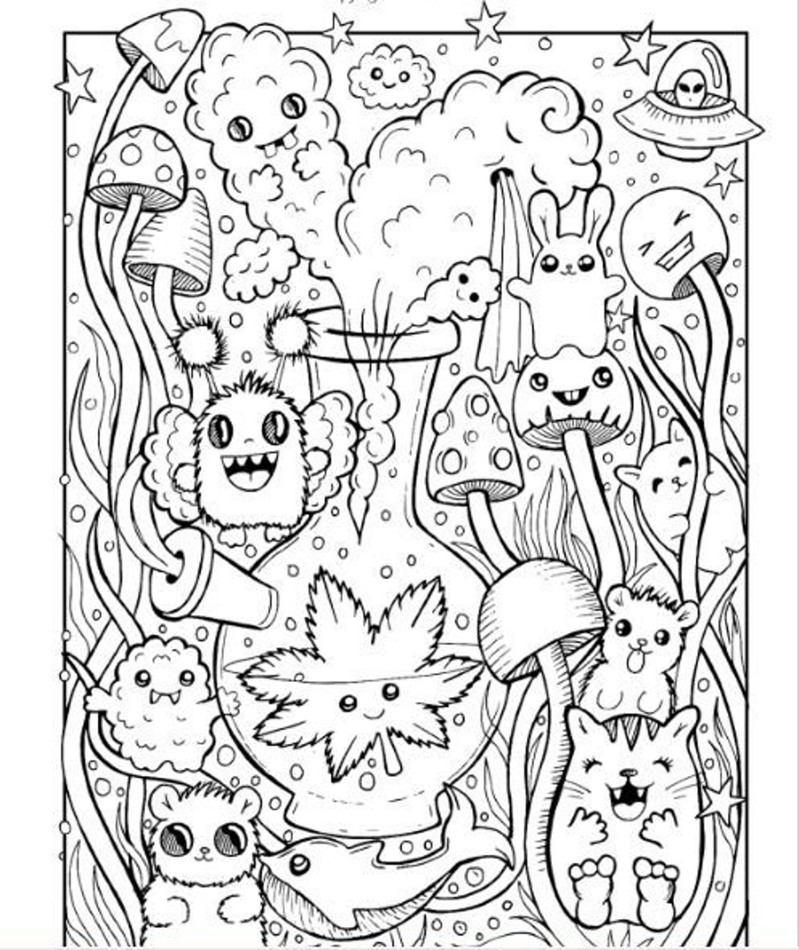 Stoner Coloring Pages to Print