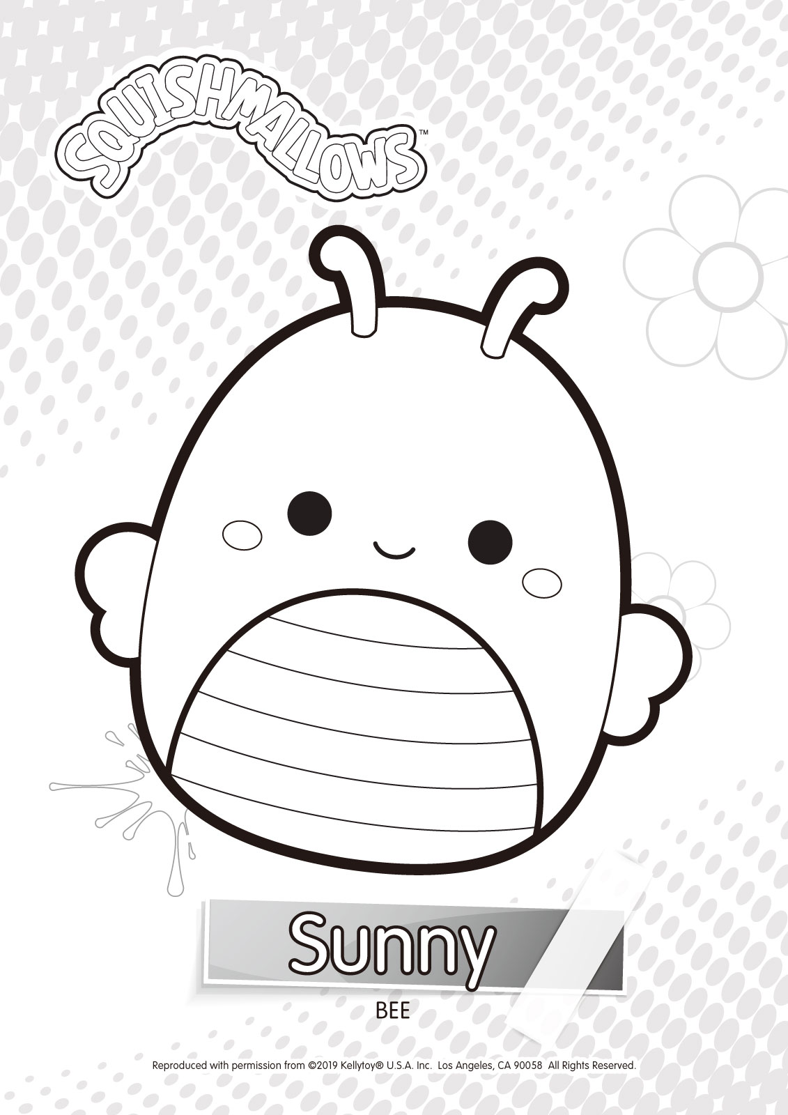 Sunny Squishmallow Coloring Pages
