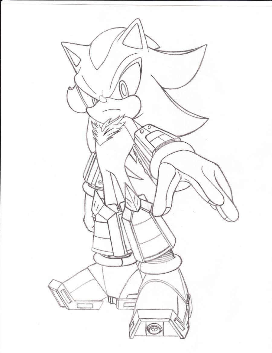 Super Shadow Coloring Pages
