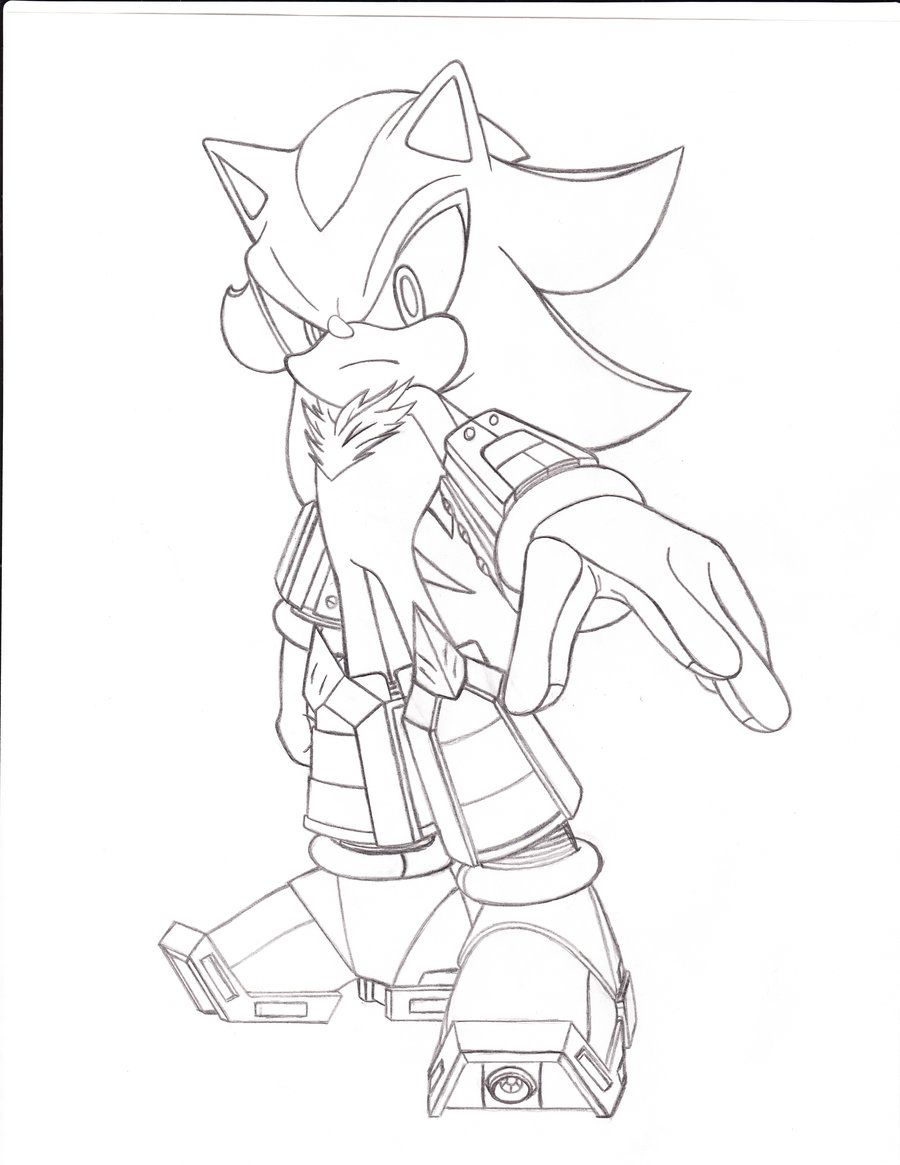 Shadow The Hedgehog Coloring Pages (Updated 2023)