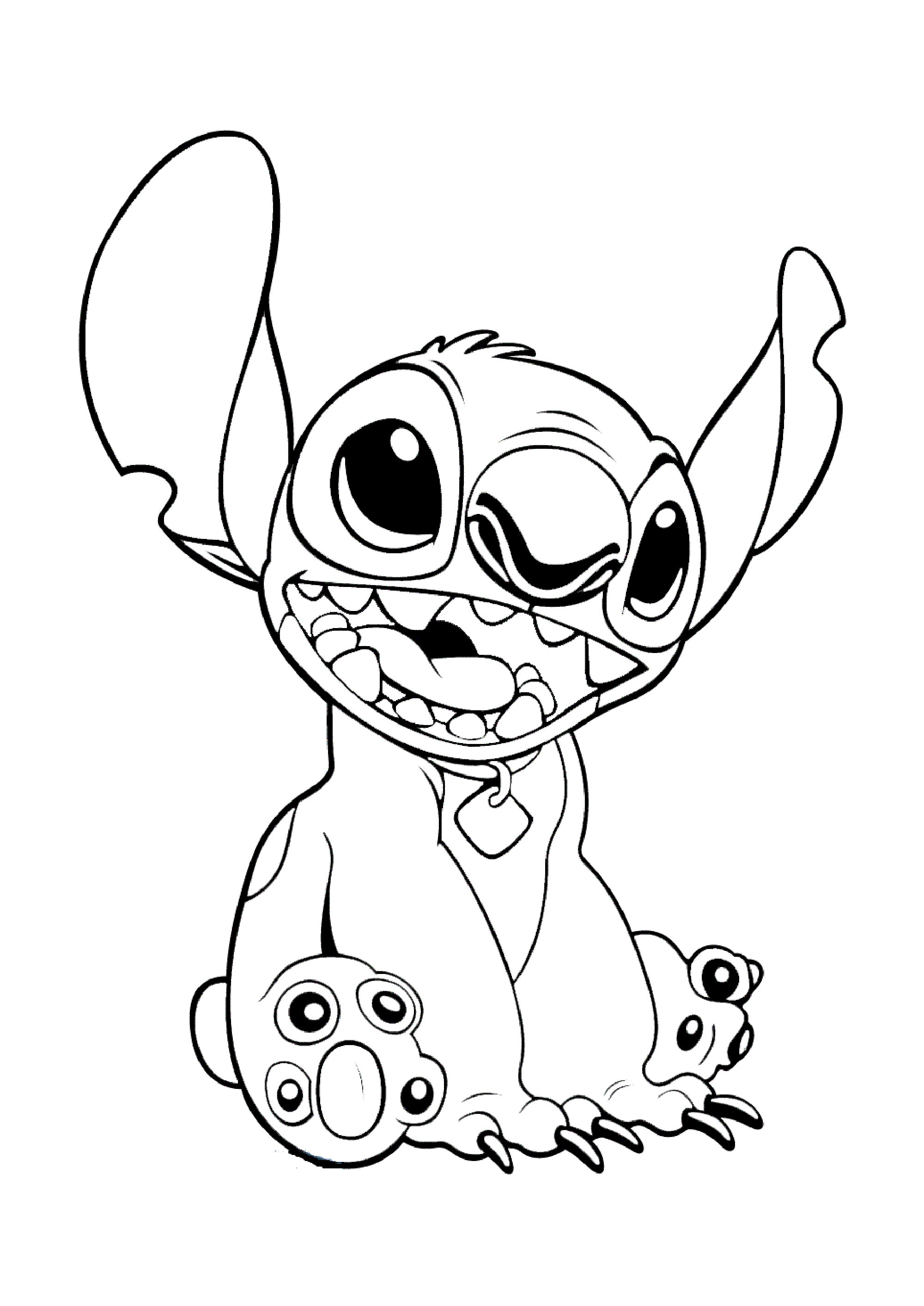 coloring pages for children stich