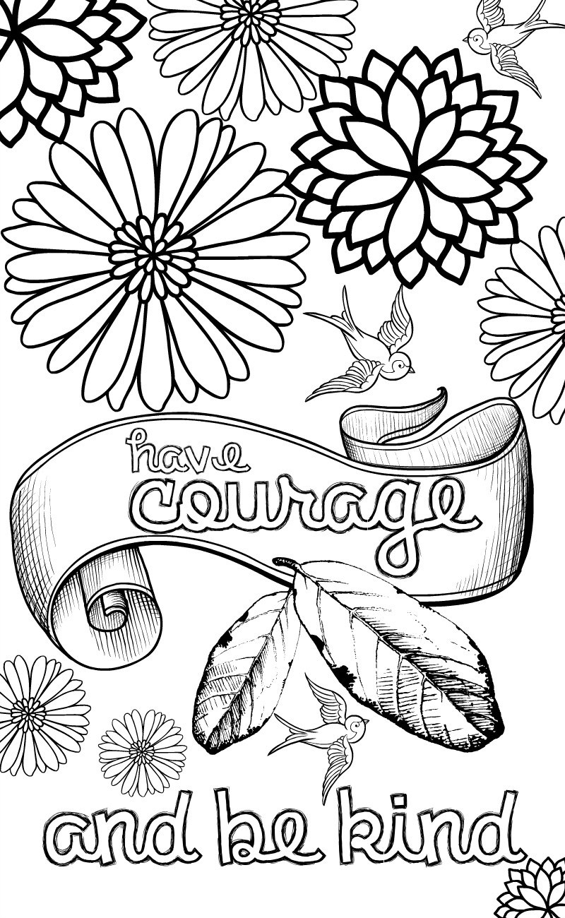 Adult Stress Flower Relief Coloring Pages