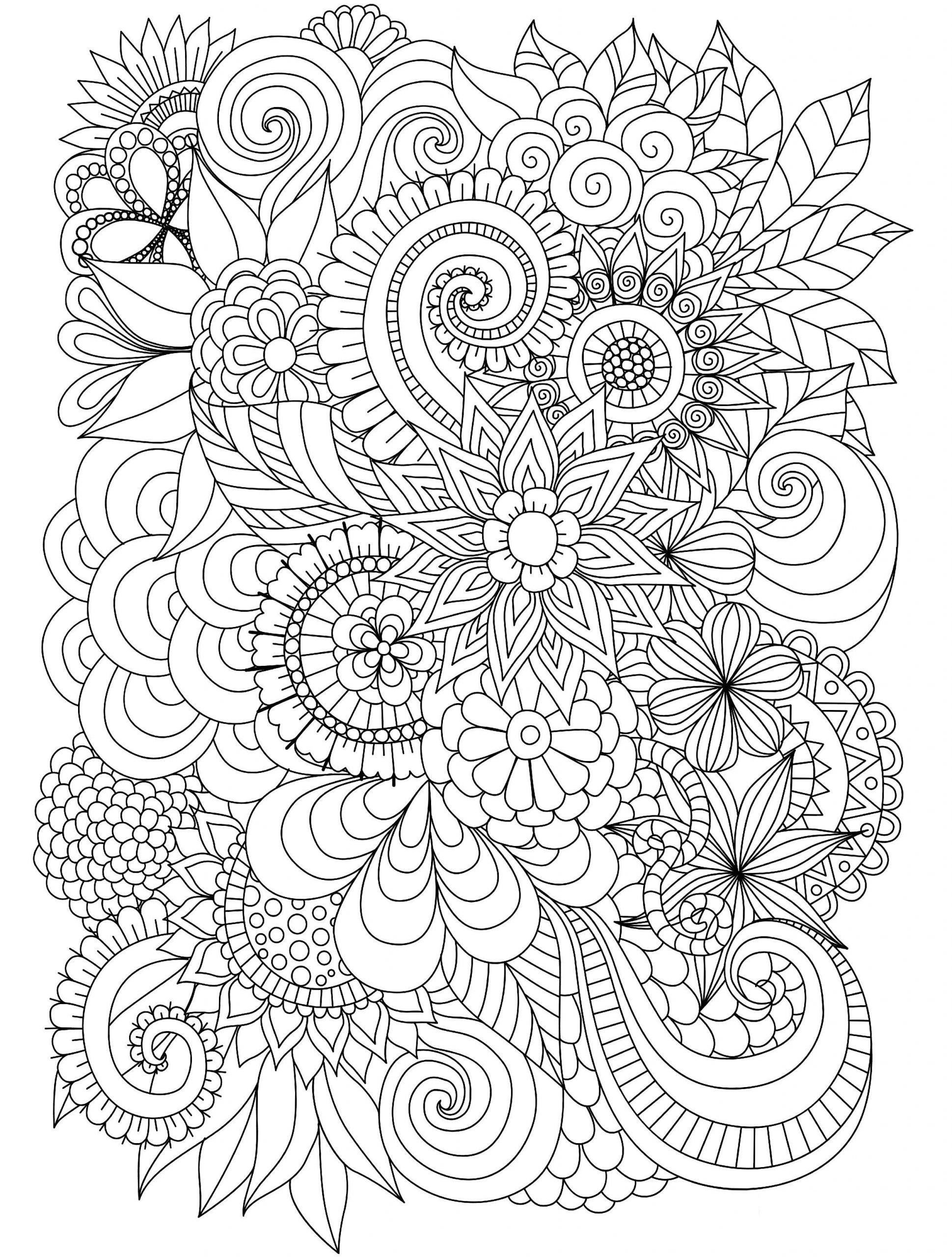 Adult Stress Relief Coloring Pages Free