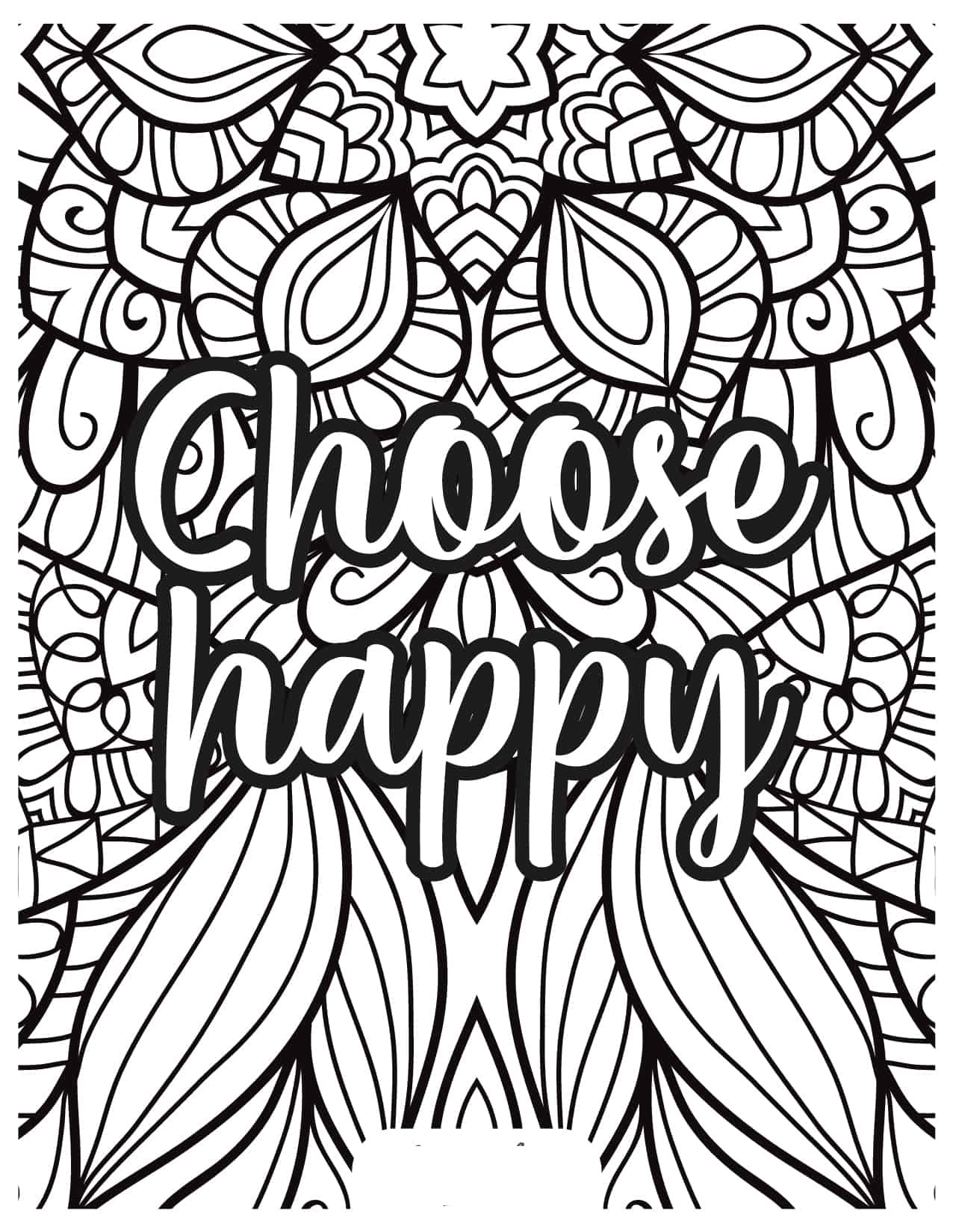 Adult Stress Relief Coloring Pages Printable