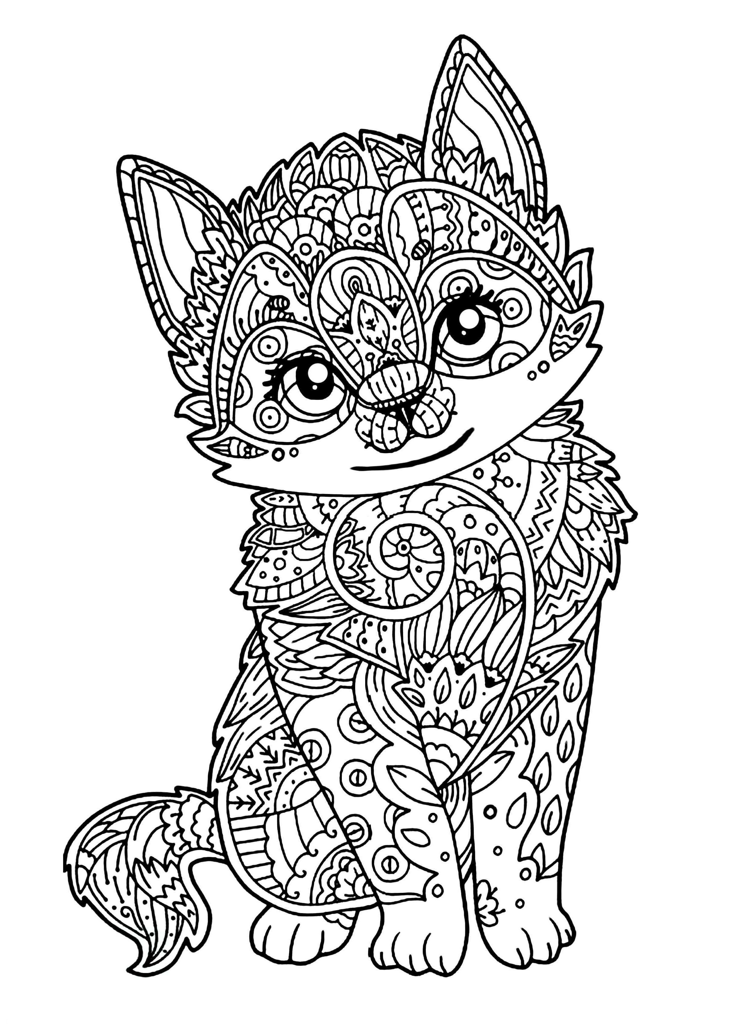 Animal Mandala Coloring Pages