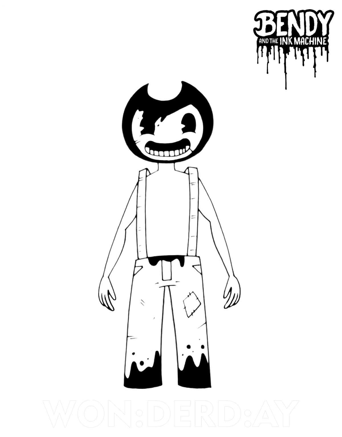 Bendy Coloring Pages sammy lorence