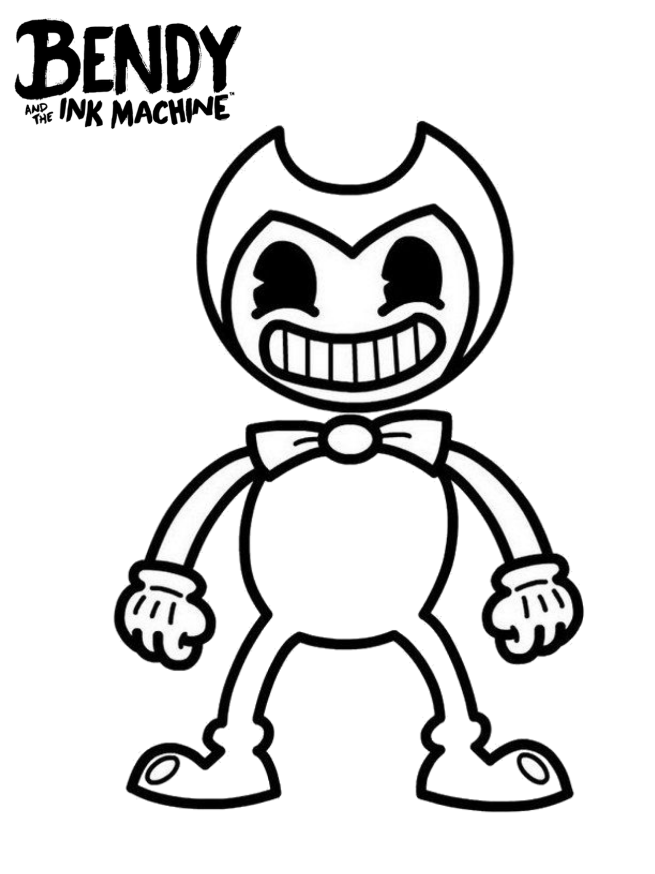 Bendy Coloring Pages