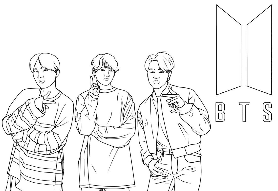 Coloring Pages BTS Logo