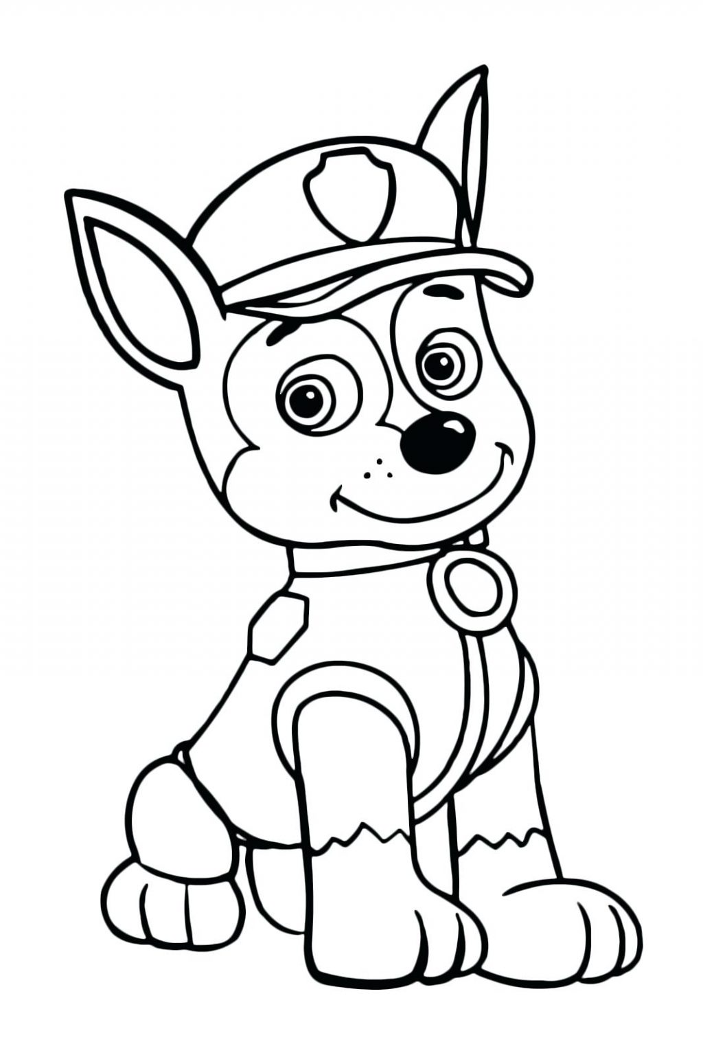 Coloring Pages Chase Paw Patrol