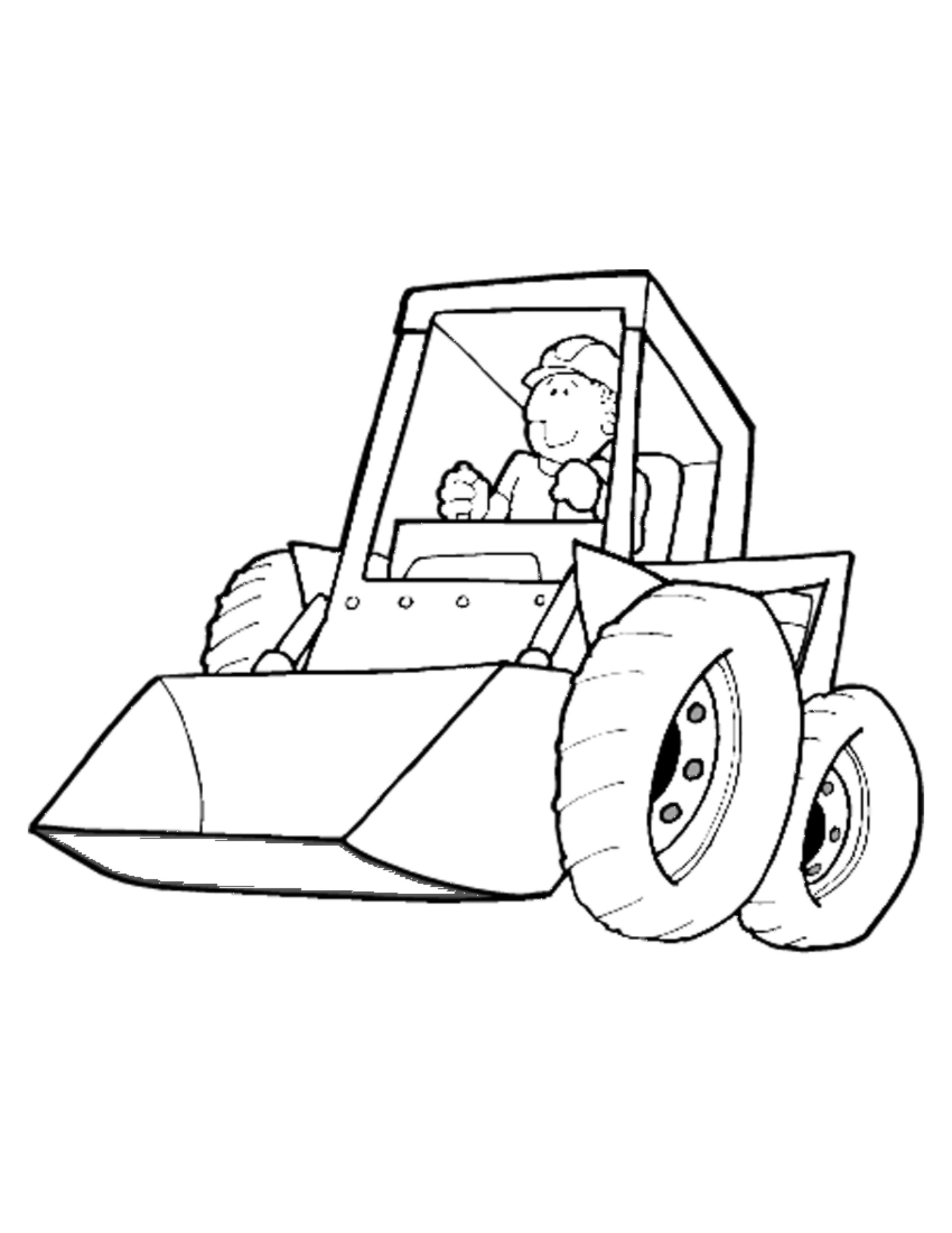 Construction Vehicle Coloring Pages