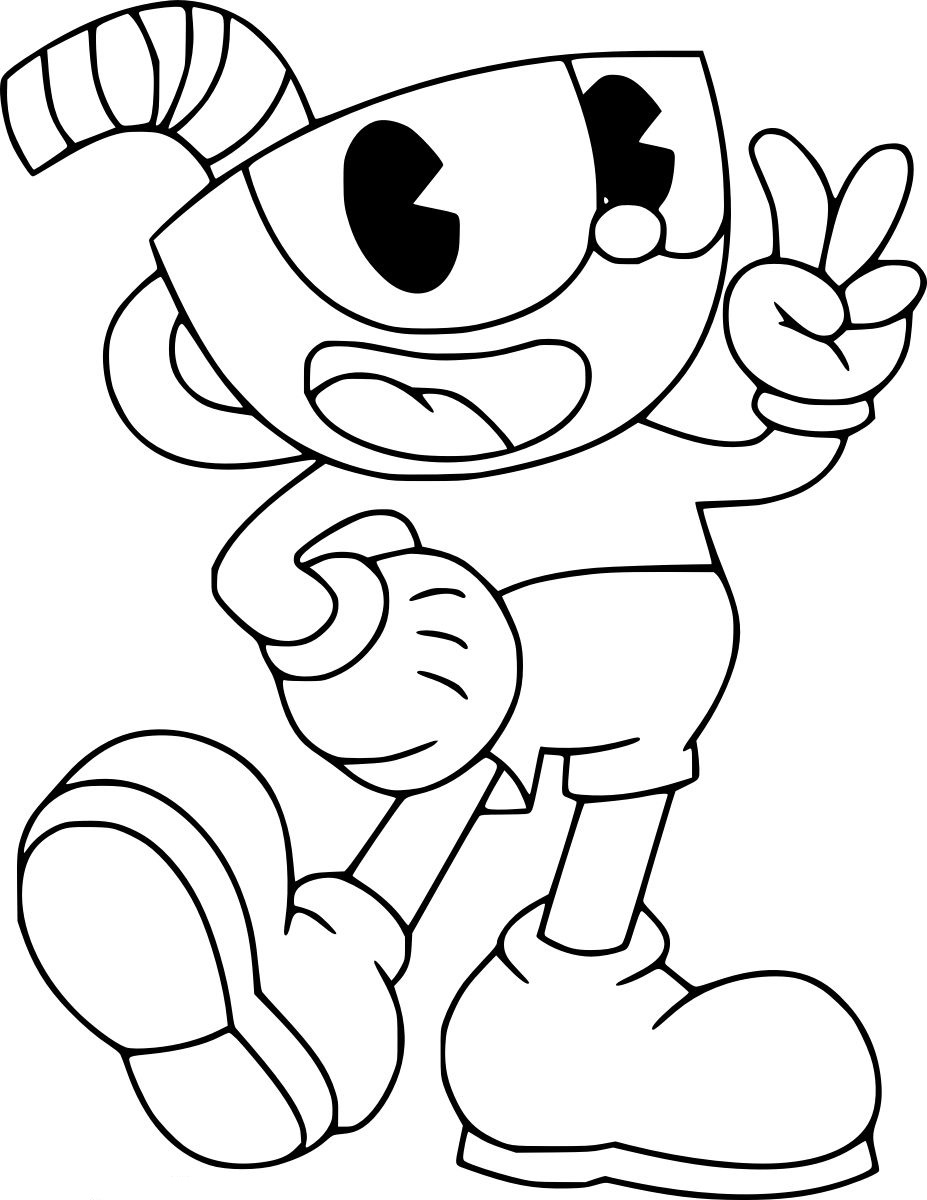 Cuphead Coloring Pages to Print