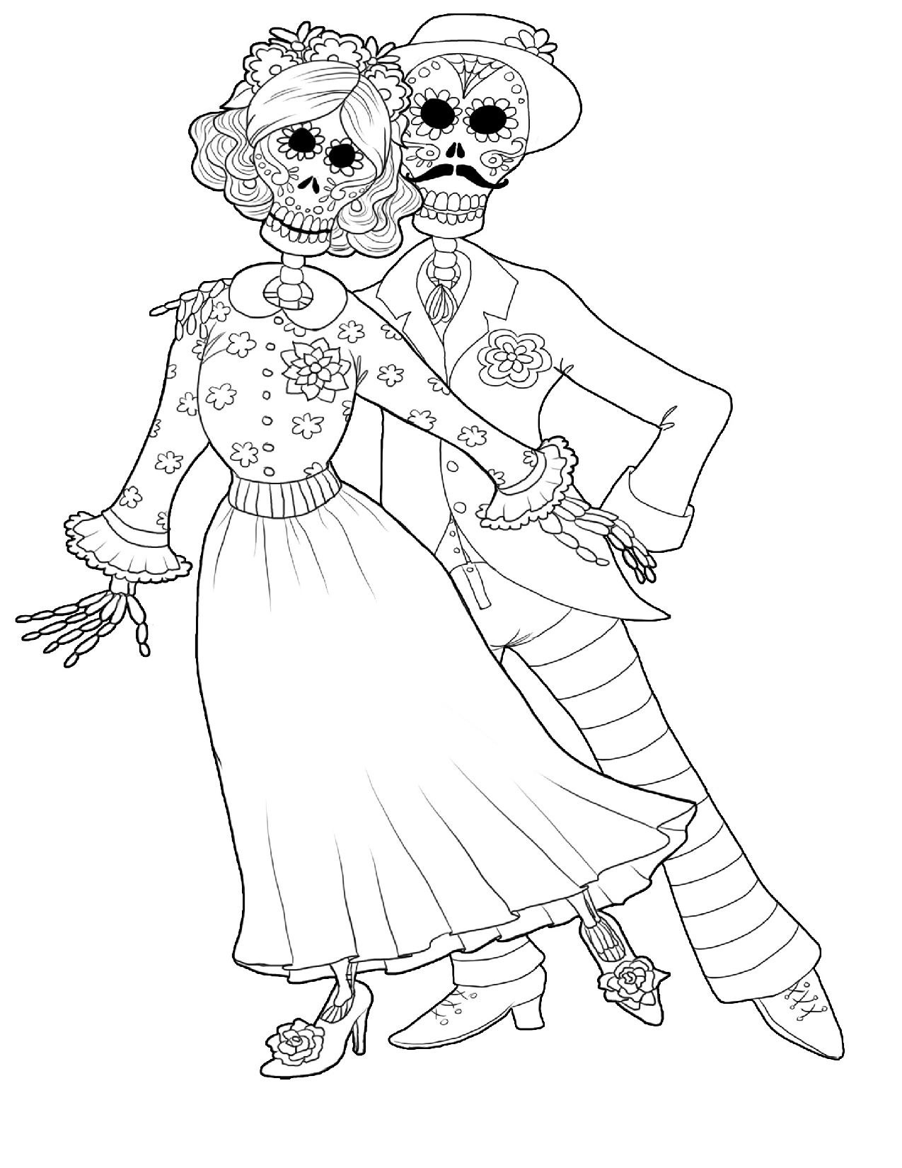 Dia De Los Muertos Coloring Book