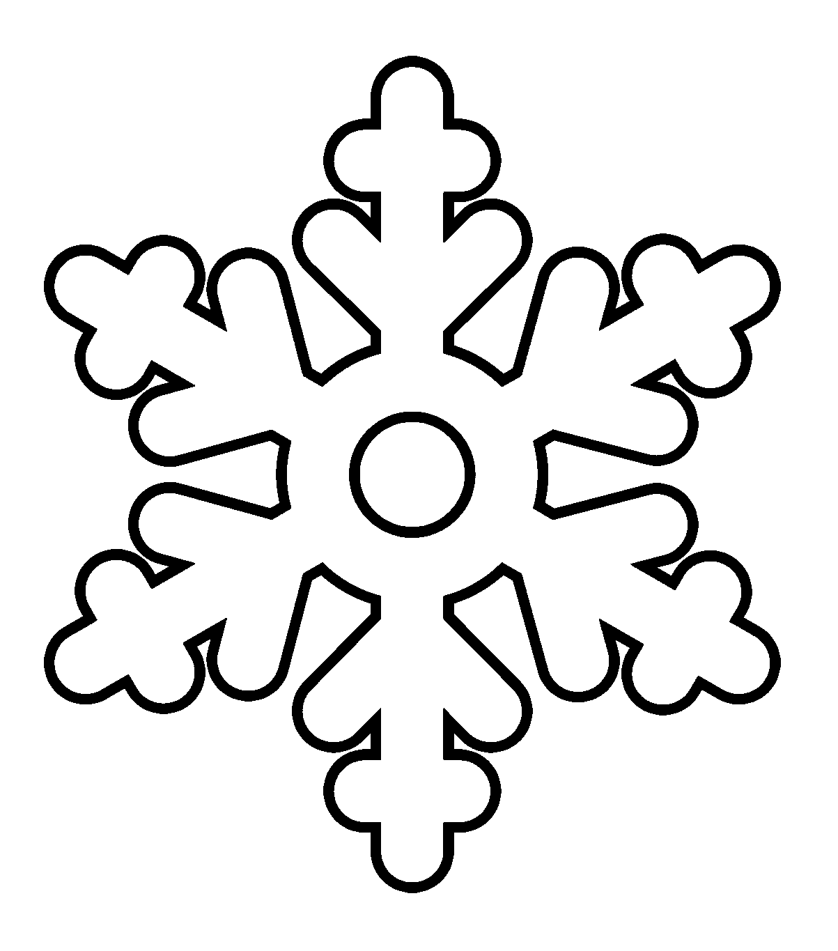 Easey Snowflake Coloring Pages