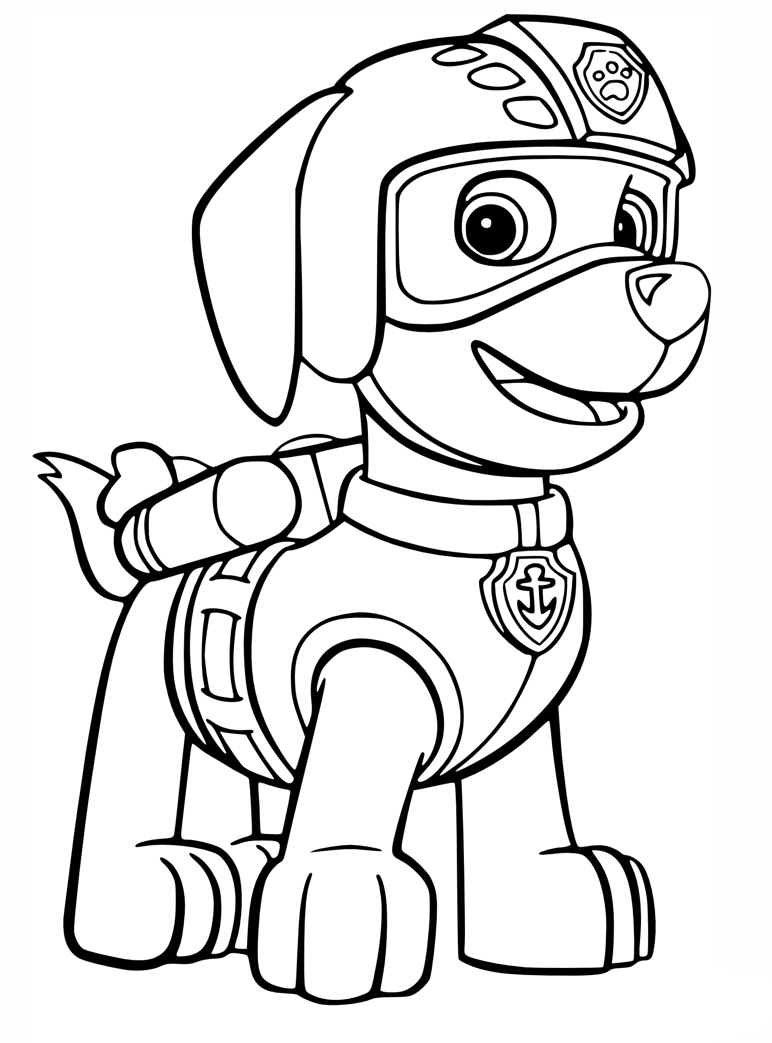 Free Chase Paw Patrol Coloring Pages
