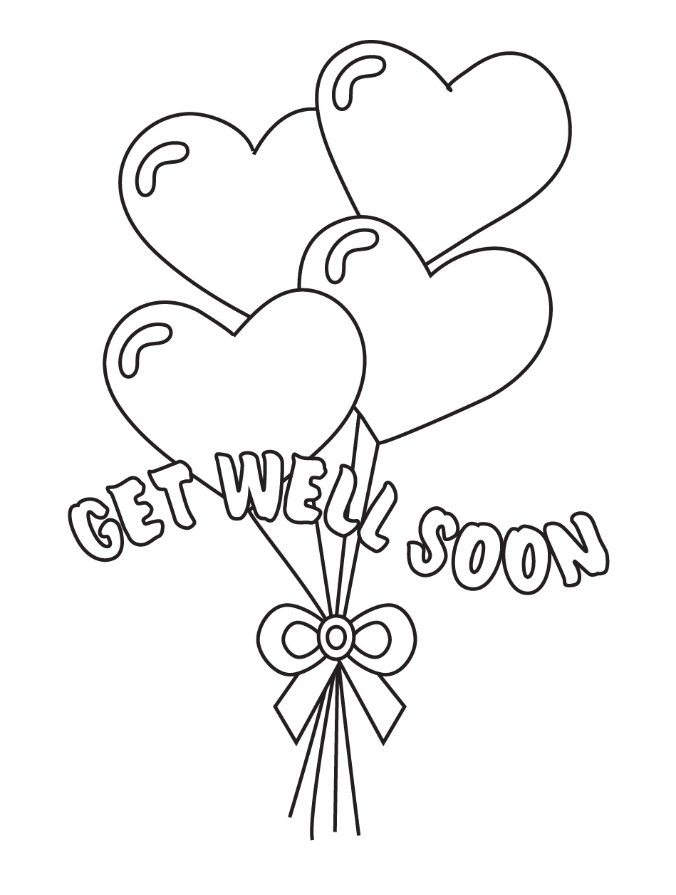 Free Get Well Soon Coloring Pages Pdf To Print - Coloringfolder.com