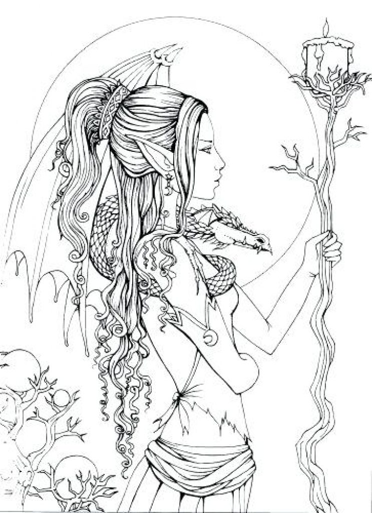 Free Gothic Coloring Pages