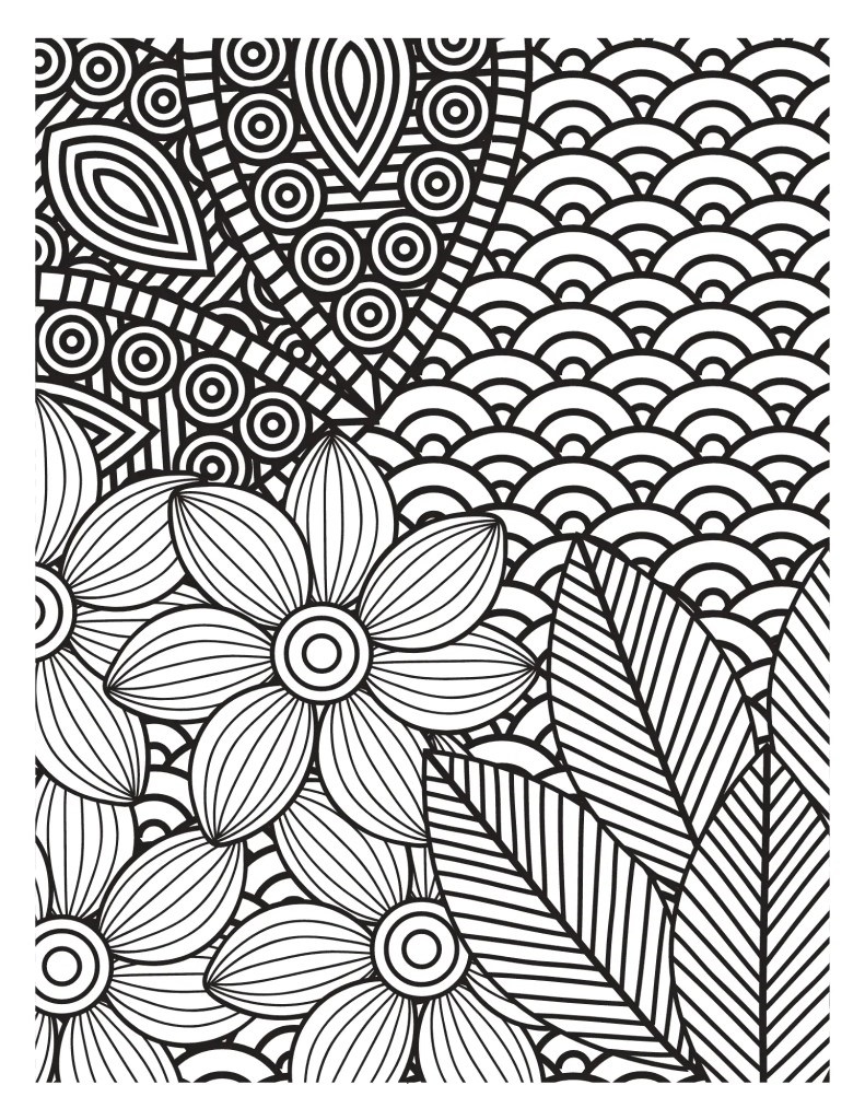 Free Printable Adult Stress Relief Coloring Pages