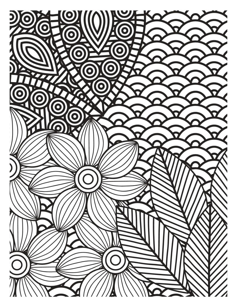 Adult Stress Relief Coloring Pages Pdf To Print