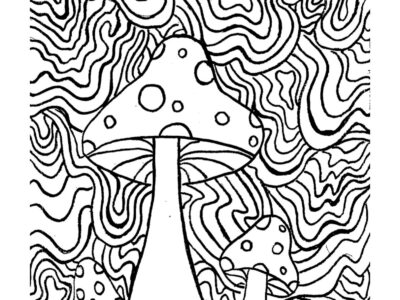 Free Printable Aesthetic Trippy Coloring Pages