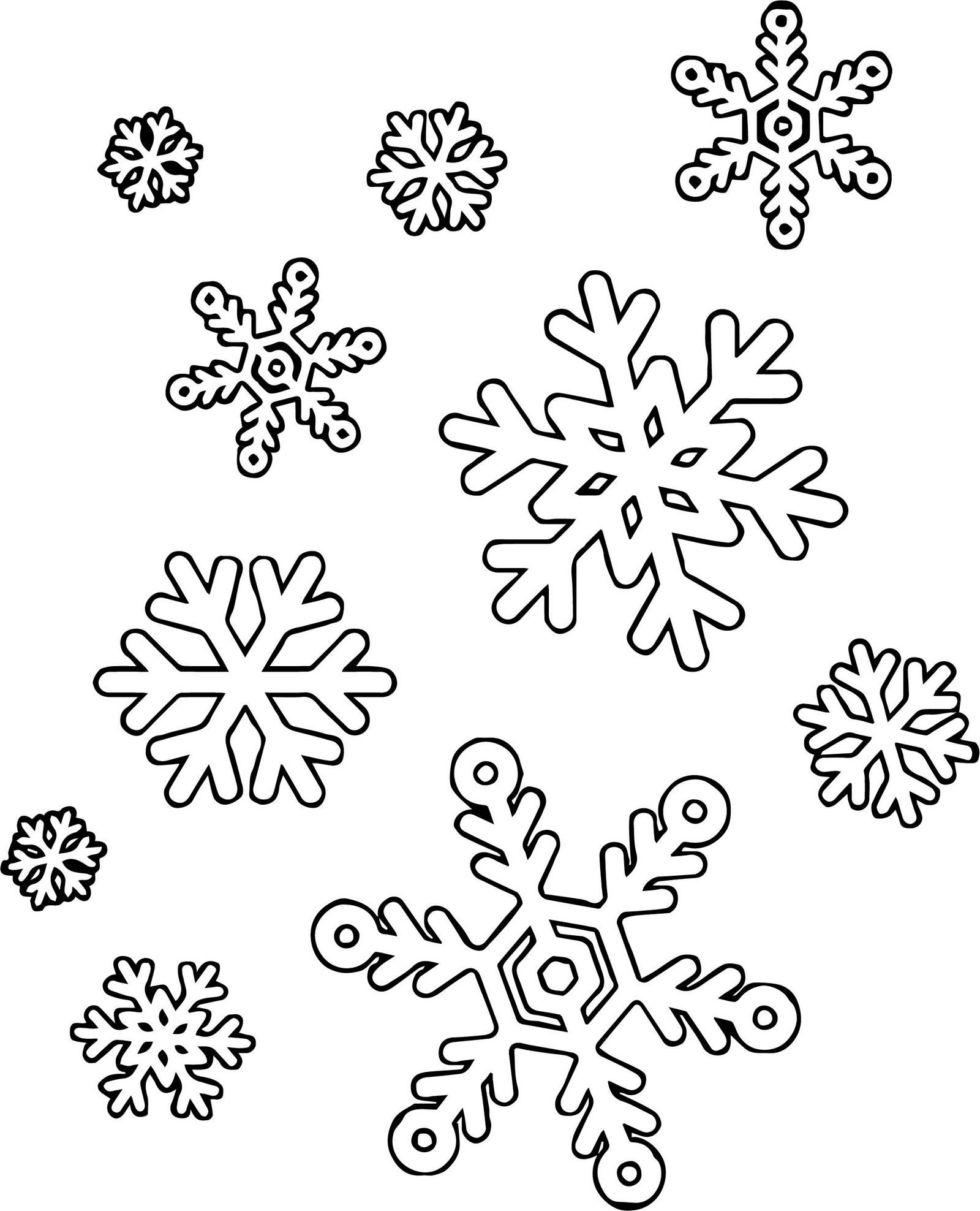 Free Snowflake Coloring Pages