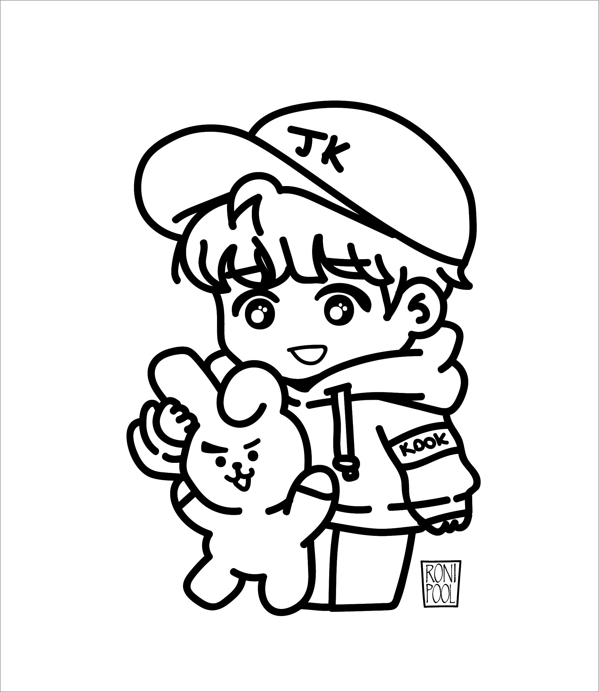 Jungkook Bts Coloring Pages