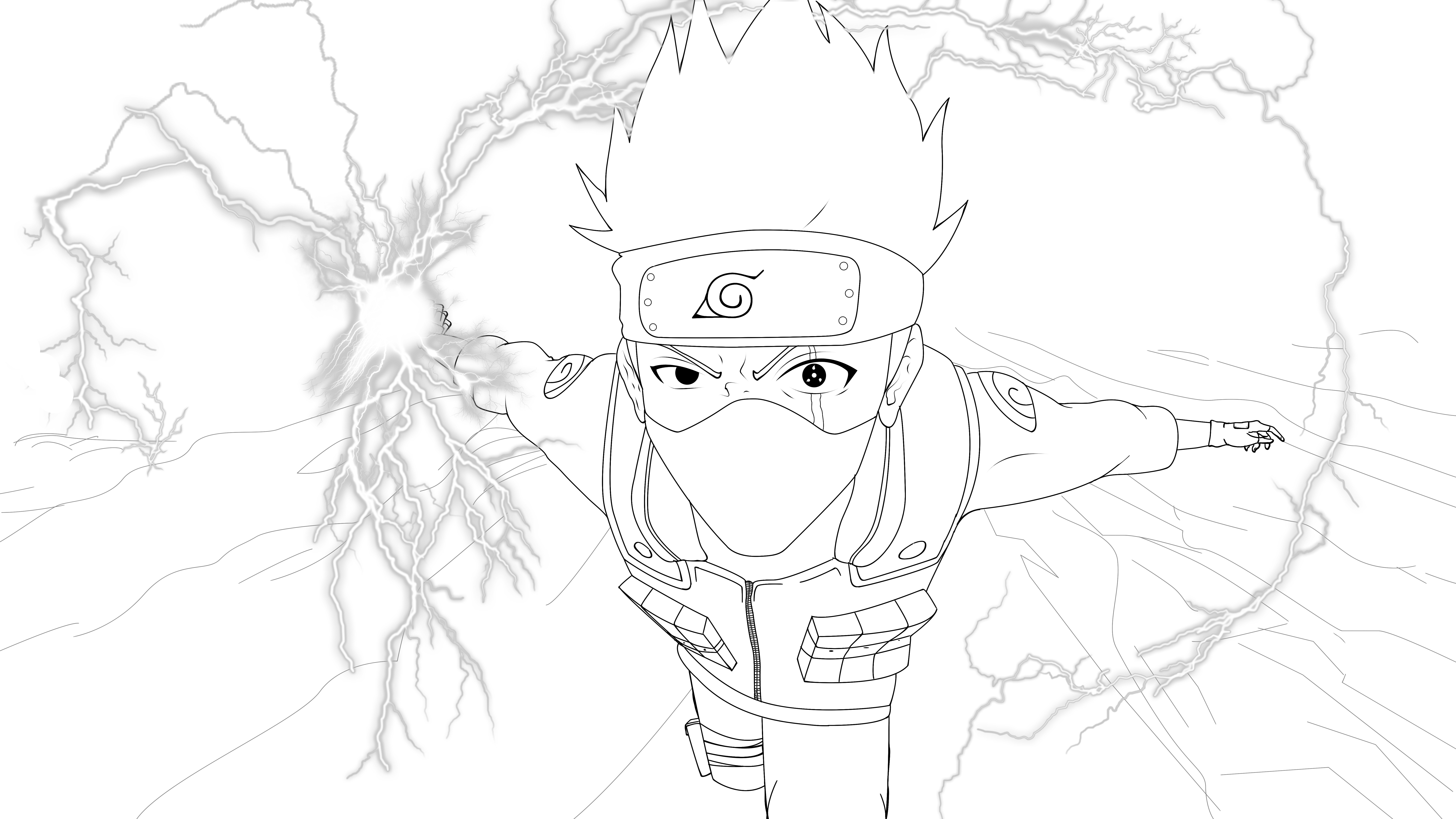 Kakashi Coloring Pages