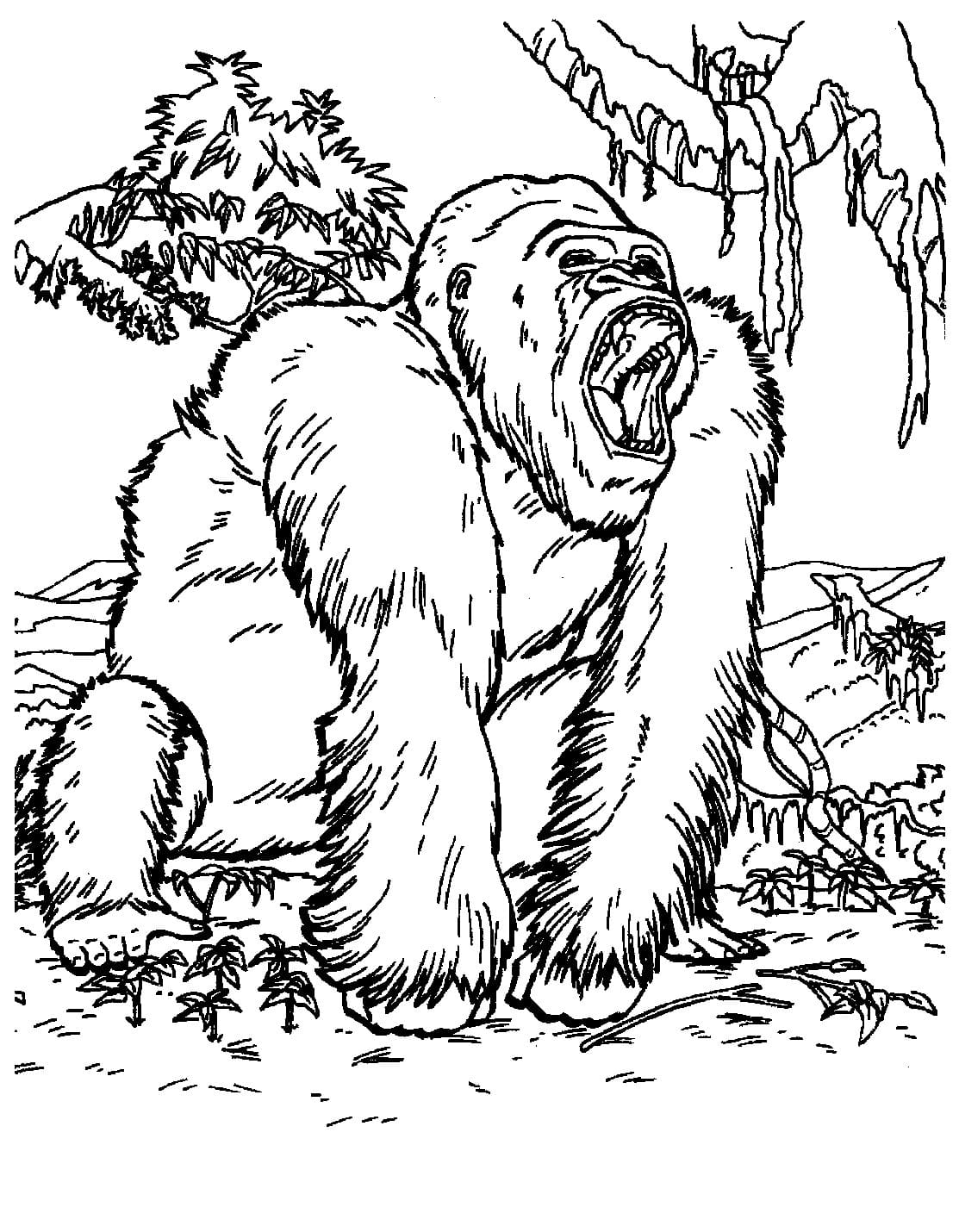 King Kong Coloring Pages Free