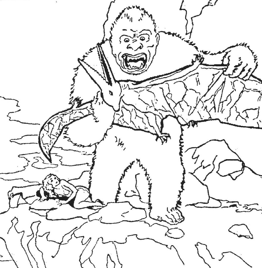 King Kong Coloring Pages