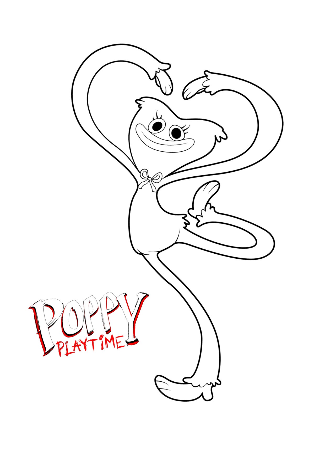 Kissy Missy dancing coloring page