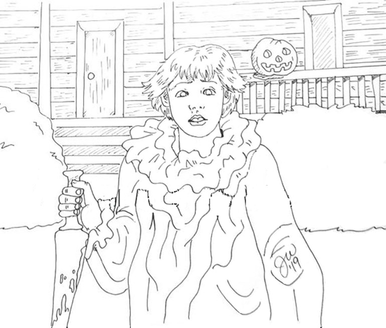 Michael Myers 2 Coloring Pages