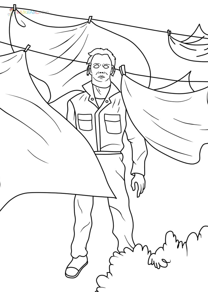 New Coloring Pages Michael Myers 2