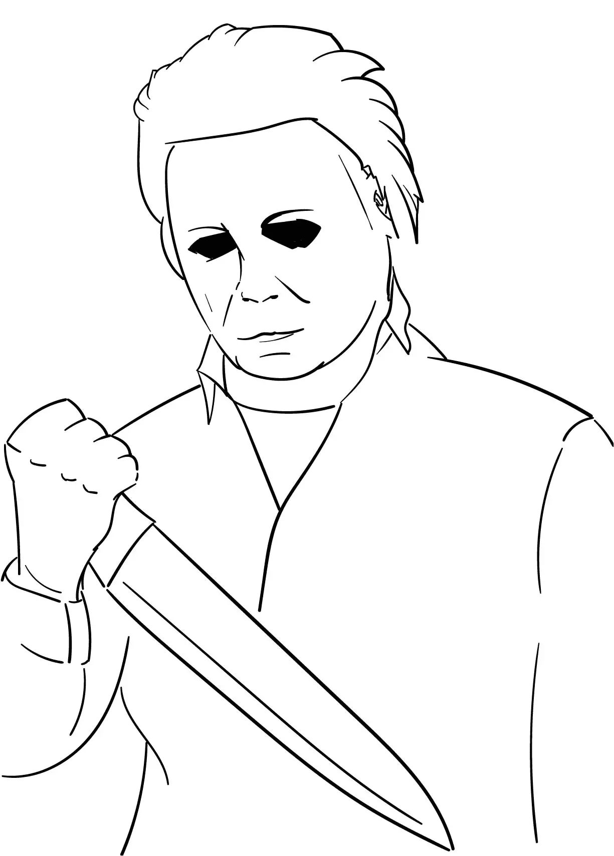 Printable Michael Myers Coloring Pages