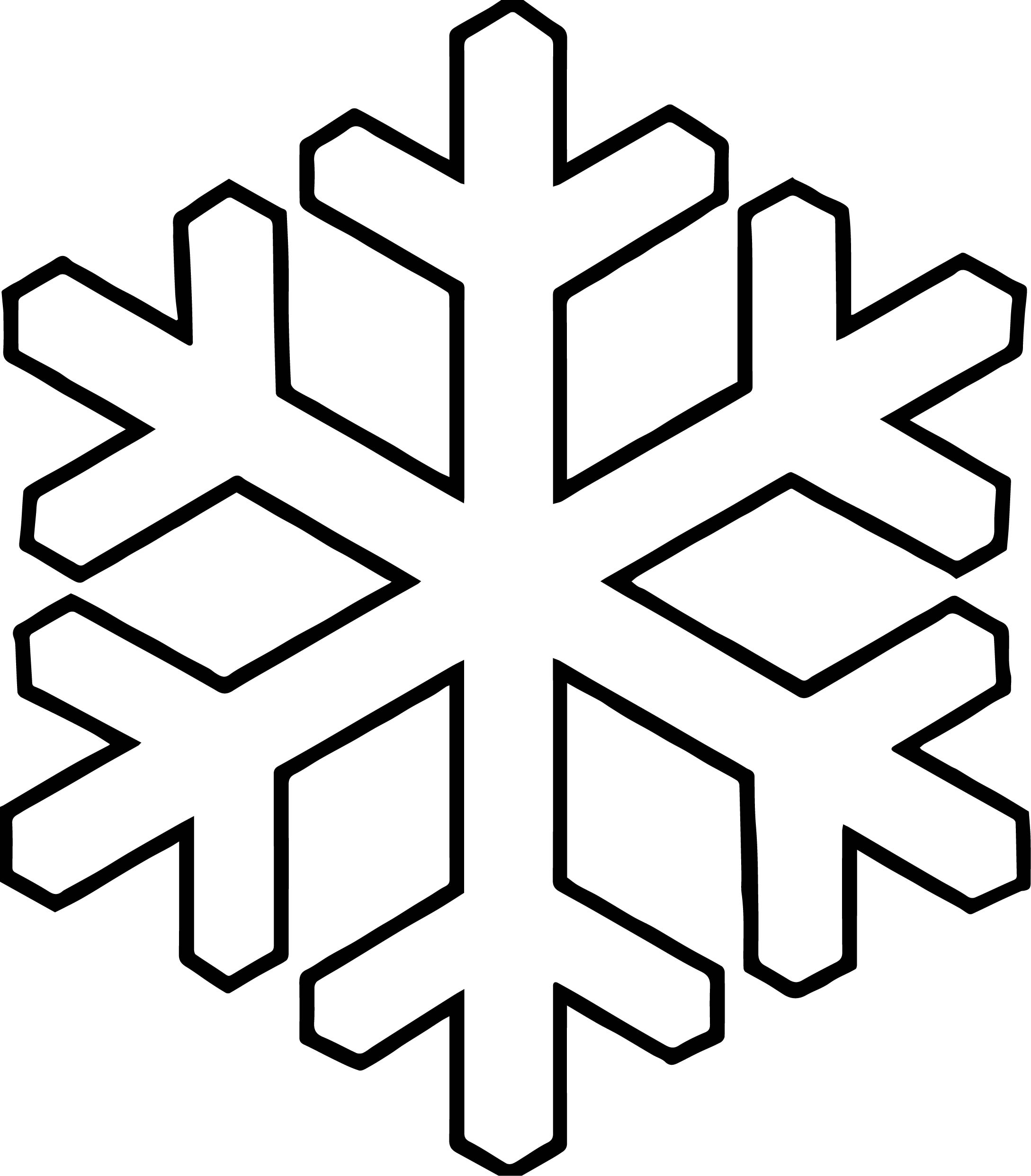 Printable Snowflake Coloring Pages