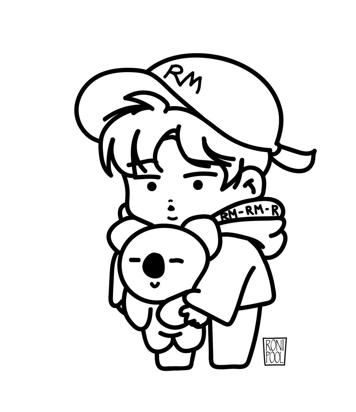 RM Bts Coloring Pages