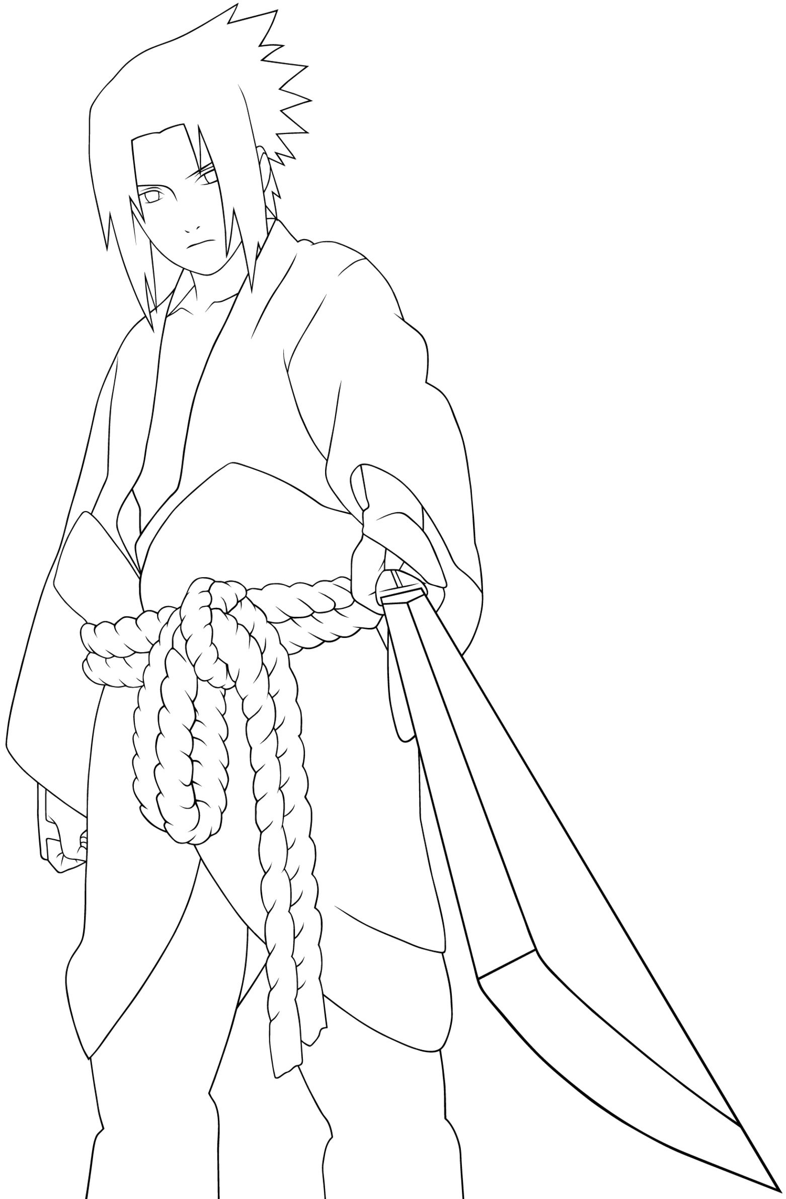 Sasuke Coloring Pages