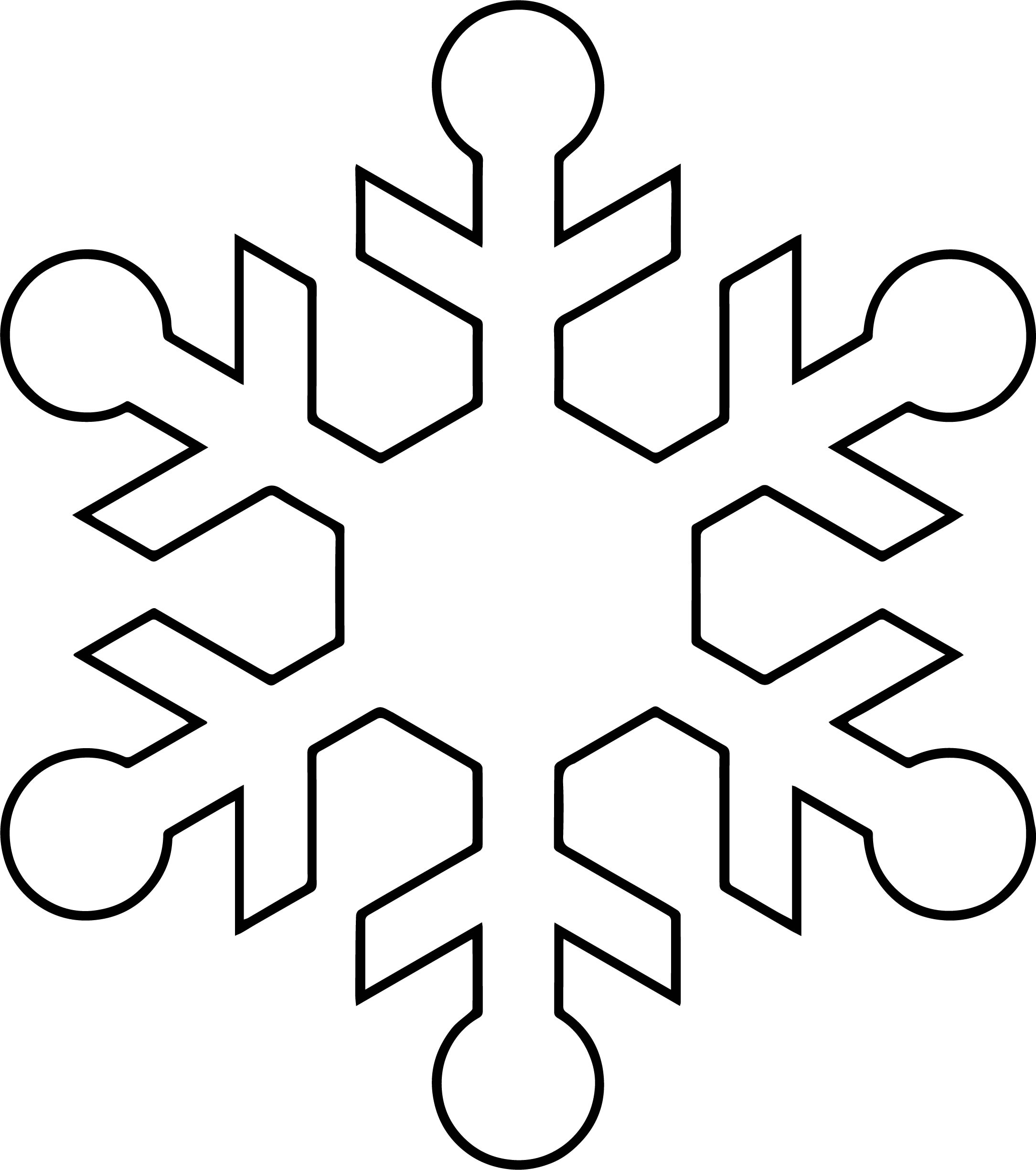 Snowflake Coloring Page Free