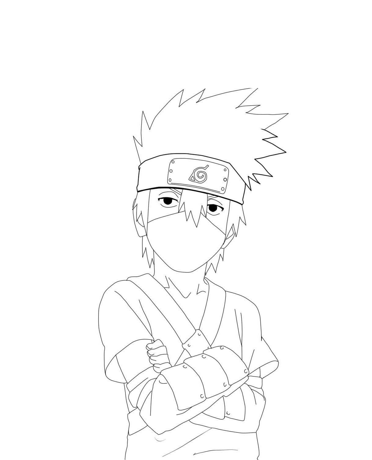 Young Kakashi Coloring Pages