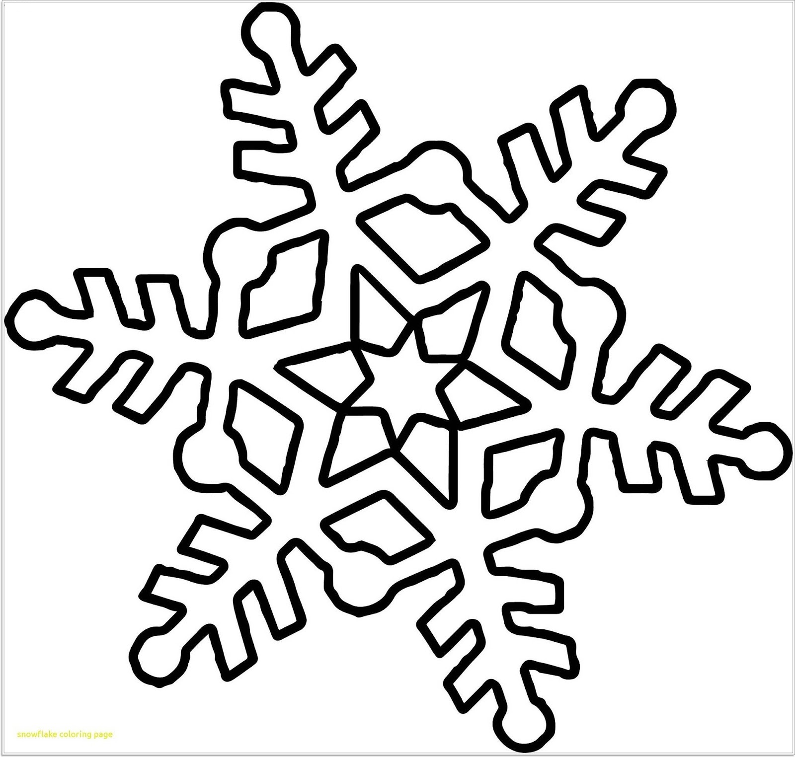 awesome Snowflake Coloring Pages