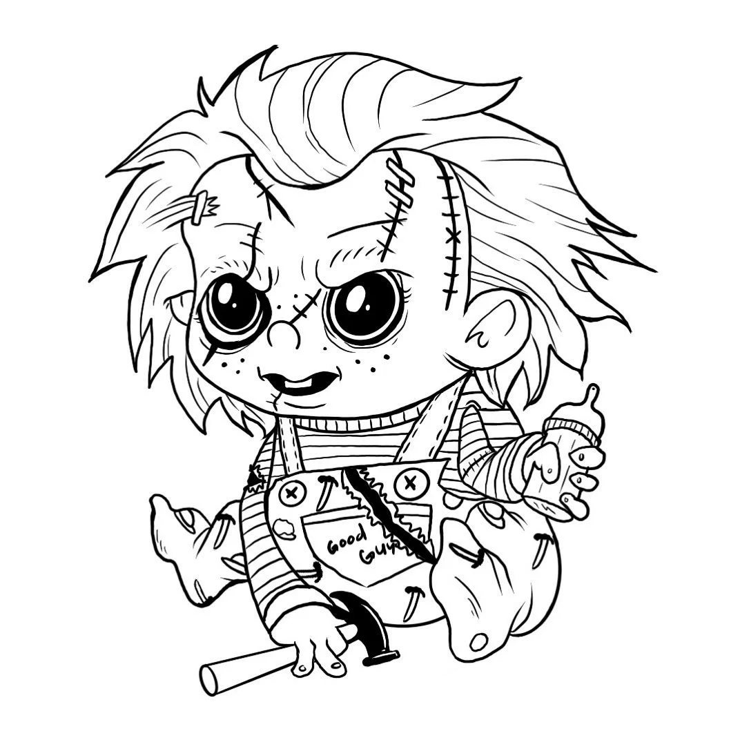 baby Chucky Coloring Pages